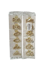 Lve Cleste Par Metal Cu Margelute Dif Modele 1-3 12buc/set 100/bax